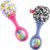 Fisher-Price Newborn Toys Rattle ‘n Rock Maracas, 2 Soft Musical Instruments for Developmental Play Babies Ages 3+ Months, Pink & Purple