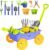 Dimple Garden Wagon & Tools Toy Set, Kids Gardening Set – 15 Pcs Outdoor Toys for Toddlers 1-3, Sand Toys – Sturdy & Durable – Top Yd, Beach, Sand, Garden Play Set for Kids & Toddler Gardening Tools