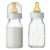 Natursutten Anti-Colic Glass Baby Bottle 2-Pack – 4 Ounce Bottles for Breastfeeding Babies – Newborn Bottles Set: Natural Rubber Slow-Flow Bottle Nipples, Seals, Valves, Baby Bottle Caps