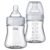 Chicco Duo 5oz Hybrid Baby Bottle, Real Glass Inside, Lightweight Plastic Outside, Patented Invinci-Glass Technology, Intui-Latch Nipple, 2-Pack, Clear/Grey