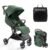 MAMAZING Ultra Air Lightweight Baby Travel Stroller with Carbon Fiber Frame, Compact & Airplane-Friendly, One-Handed Fold, 11.6 lbs, Perfect for Toddlers, Green