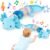 Baby Toys 6-12 Months, Musical Caterpillar Tummy Time Toys with Crinkle, Rattle, Squeaker & Teether, Kawaii Sensory Toys for Babies 0 1 2 3 4 5 6+ Months, Crinkle Toys Newborn Baby Gift