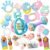 15PCS Rattles for Babies 0-6 Months – BPA-Free Baby Rattles 0-3, 6-12 Months for Newborn Soft Teething Toys Infant Toys with Wrist & Ankle Rattles, Baby Gift Set with Box for Hand-Eye Coordination