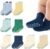 8 Pairs Baby Toddler Socks Non-Slip Grip Socks for Boys Girls Newborn Infant Baby Cotton Crew Sock with Grips 0-3T