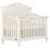 Evolur Aurora 5-in-1 Convertible Full-Size Baby Crib in Ivory Lace, GreenGuard Gold & JPMA, 3 Mattress HeightsRibbon Bow Scrollwork & Queen Anne Feet, Converts to Toddler, Day & Full-Size Bed
