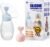 Manual Breast Pump | Gen 2 Food Grade Silicone Collector for Breastfeeding Nursing Mom with 2 Milk Stoppers | Must Haves Registry Essentials for Newborn, Infant, Baby | 4 oz (Blue + Pink)