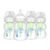 Dr. Brown’s Natural Flow® Anti-Colic Options+™ Wide-Neck Baby Bottles 5 oz/150 mL, with Level 1 Slow Flow Nipple, 4 Pack, 0m+