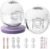 Breast Pump Hands Free, Wearable Breastfeeding Pump with 4 Modes & 9 Levels, Portable Electric Breast Pump, Strong Suction, Discreet & Smart Display, 19/21/24mm Insert/Flange, 2 Pack
