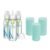 Dr. Brown’s Anti-Colic Options+ Narrow Glass Baby Bottles 8 oz/250 mL, with Level 1 Slow Flow Nipple, 3 Pack 0m+ with Mint 100% Silicone Sleeves, BPA-Free