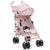 babyGap Classic Stroller – Lightweight Stroller with Recline, Compact Fold & Removable Parent Organizer – Made with Sustainable Materials, Pink Stripes