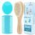DEBETOOL Cradle Cap Brush and Comb Set with Baby Hair Brush – 3-Piece Wooden Baby Brush Kit for Newborns and Infants
