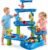 5-Tier Water Table Toys for Toddlers Kids 1-3 4-8, Sand Water Table with Rain Showers Pond, Kids Beach Summer Outdoor Toys Sand and Water Sensory Table, Gifts for Kids Boys Girls Ages 2 3 4 5 6 7 8+
