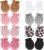 BQUBO Newborn Infant Toddler Mittens No Scratch Cotton Elastic Wrist Gloves Hypoallergenic for 0-6 Months Baby Boys Girls