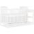 Dream On Me Anna 3-in-1 Convertible Full-Size Baby Crib & Changer with Storage in White, GreenGuard Gold & JPMA, Pinewood, Converts to Day & Toddler Bed, 3 Mattress Heights, 1″ Changing Pad