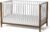 Little Seeds Laurel 4-in-1 Convertible Crib, True White/Chestnut