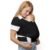 Boba Baby Wrap Carrier – Original Baby Sling Carrier for Newborns (7–35 lbs), Soft, Secure, Hands-Free & Ergonomic, Ideal for Comfortable Bonding, New Parents (Black)