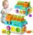 Montessori Toys for 1-2 Year Old Boys Girls, 1st First Birthday Gift for One Year Old, Baby 12-18 Month Educational Shape Matching Game w/ Lights & Sound, Fine Motor Learning Toys for Toddlers 1-3