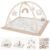 Mallify Washable Tummy Time Mat, Deluxe Baby Play Mat, Baby Play Gym with 6 Featured Toys and 12 Milestone Cards, Baby Gym for Infant & Toddler, Baby Play Mats for Floor, Non Slip Play Mat