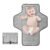 Portable Changing Pad for Baby, Waterproof Travel Changing Pads for Moms, Dads, with Built-in Pillow, Excellent Baby Shower, Registry Gifts