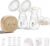 NCVI Portable Electric Breast Pump with 4400mAh Rechargeable Battery, Hospital-Grade Suction, Quiet Design for Home, Work & On-the-Go, 8132, Fits 17-24mm