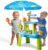 AuntyFey Water Table for Toddlers 1-3-5, Toddler Sand Table, Kids Water Table with Umbrella for Outside Kids Ages 4-8, Blue