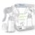 Manual Breast Pump – Adjustable Suction Silicone Hand Pump Breastfeeding, Small Portable Manual Breast Milk Catcher Baby Feeding Pumps & Accessories, White, Mother’s Day Gifts