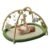 Baby Play Gym & Activity Mat, Baby Play Mat with 5 Detachable Toys, Promotes Motor Skills & Sensory Development, Tummy Time Mat for Baby to Toddler, Baby Essentials Shower Gift, Green