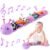 Sumobaby Infant Baby Musical Stuffed Animal Toys for 0-3-6-12 Months,Multi Sensory Toys with Crinkle and Rattles, Tummy Time Toys for Newborn Boys Girls, Caterpillar, Purple