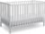 Delta Children Heartland 4-in-1 Convertible Crib – Greenguard Gold Certified, Bianca White