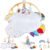 Wooden Baby Activity Gym with Detachable Sensory Toys | Montessori Developmental Play Gym for Infants | Wooden Frame Baby Toy | Foldable Baby Gym