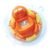 Aquatopia Baby Bath Thermometer Floating Toy with Digital Audible Alarm, Baby Water Thermometer for Bath Temp, Cute Baby Bath Essentials, Beeps When Too Hot or Too Cold, Fergus Frog, Orange