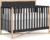 Dream On Me Owen 5-in-1 Convertible Full-Size Baby Crib in Matte Black, GreenGuard Gold & BSA, Converts to Toddler, Day, & Full-Size Bed, Non-Toxic Paint, Safe Sleep Environment
