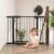 29-43″ Baby Gate for Stairs, 30″ Tall Dog Gate Indoor, Pressure Mountd Baby Gates with Auto-Close/Hold-Open Features and Anti-Trip Pedal, Safety Kids Gate for Doorways, House, Stairs