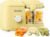Baby Food Maker, One Button Rotate Control Baby Food Processor, Baby Puree Maker with Steaming and Grinding Functions, Baby Food Steamer and Blender, Yellow