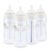 NUK First Choice Smooth Flow Anti-Colic Bottle, Peach, 10 oz. Baby Bottle with SafeTemp Temperature Indicator, Newborn Essentials, 4-Pack