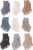 J Poqobog Baby Crew Socks,Grips Combed Cotton Socks Toddler Non-Skid for Girls,Boys Non Slip/Anti Skid 9-Pack