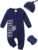 Newborn Boy Clothes Letter Print One Piece Romper Cotton Baby Coming Home Outfits 3Pcs Little Brother Outfit