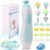 Baby Nail Trimmer Electric Nail File Baby Nail Clippers, Safe Nail Filer Grinder Kit for Newborn Infant Toddler Kids or Adults Toes Fingernails Care Trim Polish, with Led Light and 10 Grinding Heads