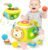 7-in-1 Activity Cube Drum Montessori Toys for Baby 18+ Months, Busy Toys for Toddlers with 9 Sensory Shape Blocks, Music & Light Educational Toys Christmas Birthday Gifts for Kids Boys Girls