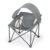 Bright Starts Pop ’N Chill Baby Chair Travel Seat, Indoor/Outdoor Use, Portable Infant Seat with Removable UPF 50+ Canopy, Grey, 0-6 Months