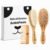 BubblePanda Baby Brush and Comb Set – 3-in-1 Baby Hair Brush Kit with Ultra Soft Goat Bristles, BambooComb &l Scalp Massager, Gentle Cradle Cap Care, Newborn to Toddler Gift
