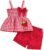 Toddler Girl Clothes Baby Girl Summer Outfits Ruffle Sleeveless Shirts Tops Shorts Set for Girl Clothing