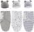 Baby Swaddle Sleep Sack with Hat Set for 0-3 months 3-Pack Soft Cotton Newborn Wearable Swaddle Wrap for Girls Boys