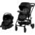Safety 1st Grow and Go Flex 8-in-1 Car Seat Stroller Combo, Baby Stroller Travel Systems for Infants 4-30 lbs, Stroller and Carseat Combo Set, Night Rider