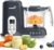 Grownsy Baby Food Maker with Steam Basket, One Step Baby Food Processor Steamer Puree Blender Grinder Mills Machine, Auto Cooking Grinding and Sterili-zing for Healthy Homemade Baby Food, Dark Grey