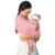Water Sling Baby Wrap Carrier for Summer Pool – Adjustable Shoulder Mesh Breathable Chest Sling Infant Carrier for Newborn to Toddlers Summer Pool Beach (Pink)