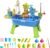 Upgraded Toddler Sand Water Table Toy with Electric Water Pump, Kids Sand Water with Faucet/Play Food Accessories/Fishing Toy, Kitchen Play Sink Toys for Girl Boy Age 3+