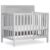 Dream On Me Bellport 4-in-1 Convertible Mini Baby Crib, Compact Design in Pebble Grey, GreenGuard Gold & BSA, Non-Toxic, Sustainable Pinewood, Converts to Mini Daybed & Twin Bed, 1″ Mattress Pad