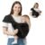 MISSWISDOM Baby Sling Carrier, Toddler Sling Carrier with Wide Shoulder Strap, Lightweight Baby Carriers Newborn to Toddler Infant Wrap Carriers Perfect for Mom and Dad, 7-30lbs, Black Mesh