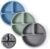 WeeSprout Suction Plates with Lids for Babies & Toddlers – 100% Silicone, Dinnerware Stays Put, Divided Design for Picky Eaters, Microwave & Dishwasher Friendly, 3 Pack